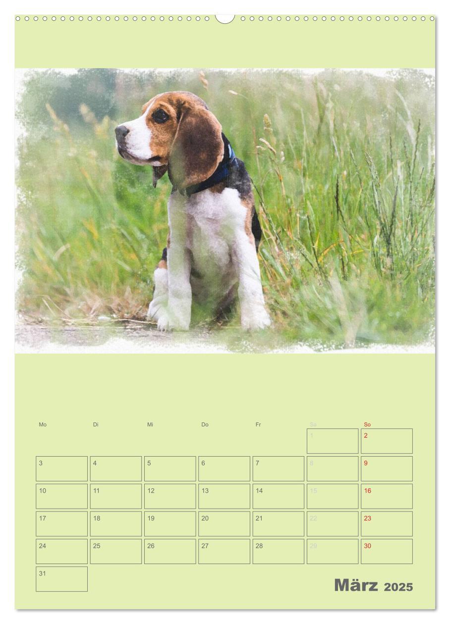 Bild: 9783457055656 | Hunde in Aquarell - Jahresplaner (Wandkalender 2025 DIN A2 hoch),...