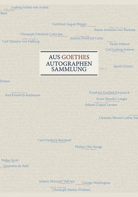 Cover: 9783835331068 | Aus Goethes Autographensammlung | Buch | 172 S. | Deutsch | 2017