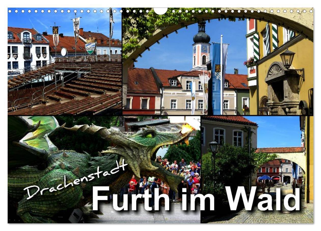 Cover: 9783383361784 | Drachenstadt Furth im Wald (Wandkalender 2024 DIN A3 quer),...