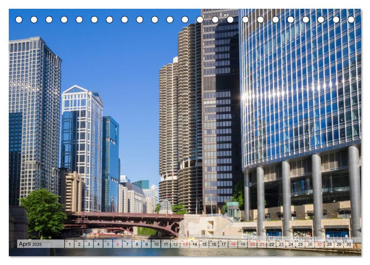 Bild: 9783435691333 | CHICAGO Stadtzentrum (Tischkalender 2025 DIN A5 quer), CALVENDO...