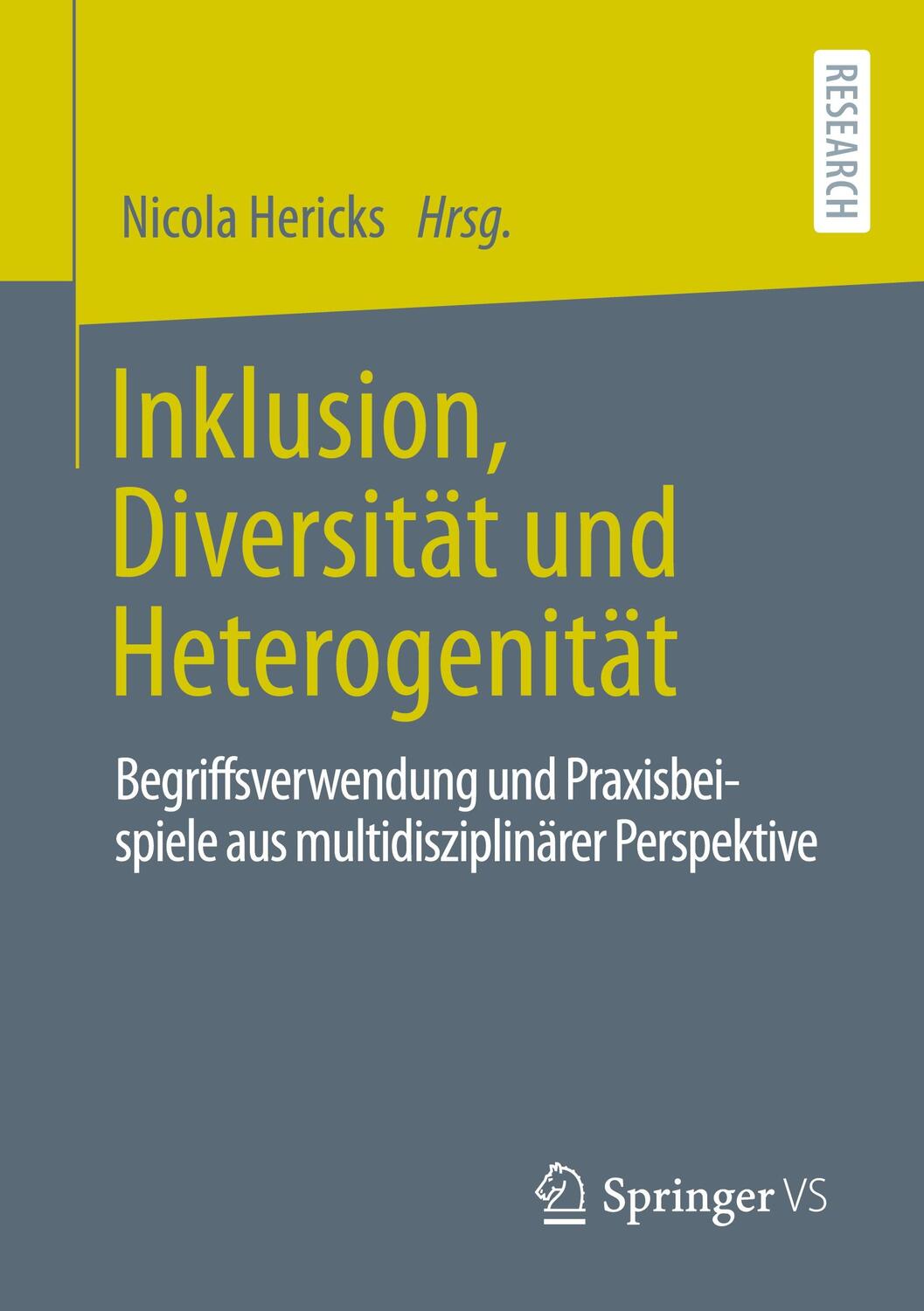 Cover: 9783658325497 | Inklusion, Diversität und Heterogenität | Nicola Hericks | Taschenbuch
