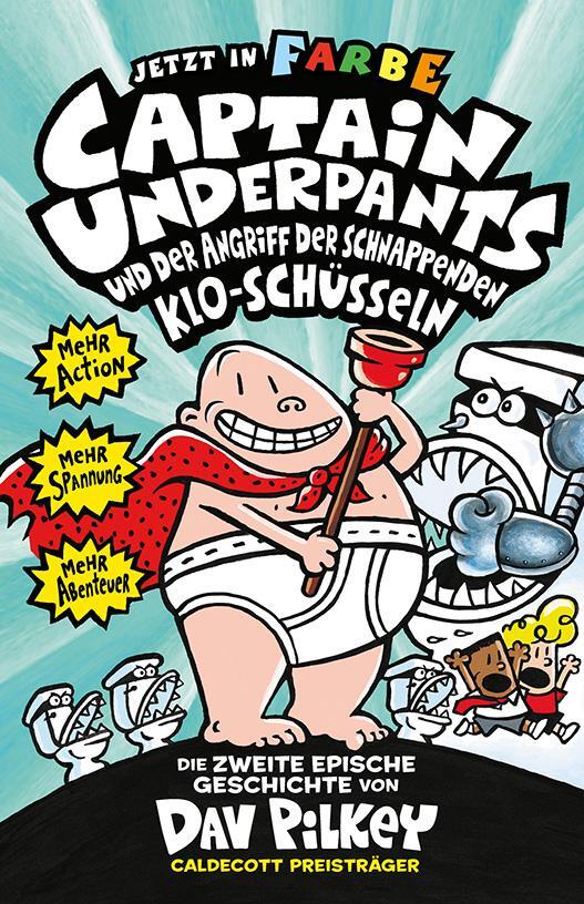 Cover: 9783948638085 | Captain Underpants Band 2 - Angriff der schnappenden Kloschüsseln