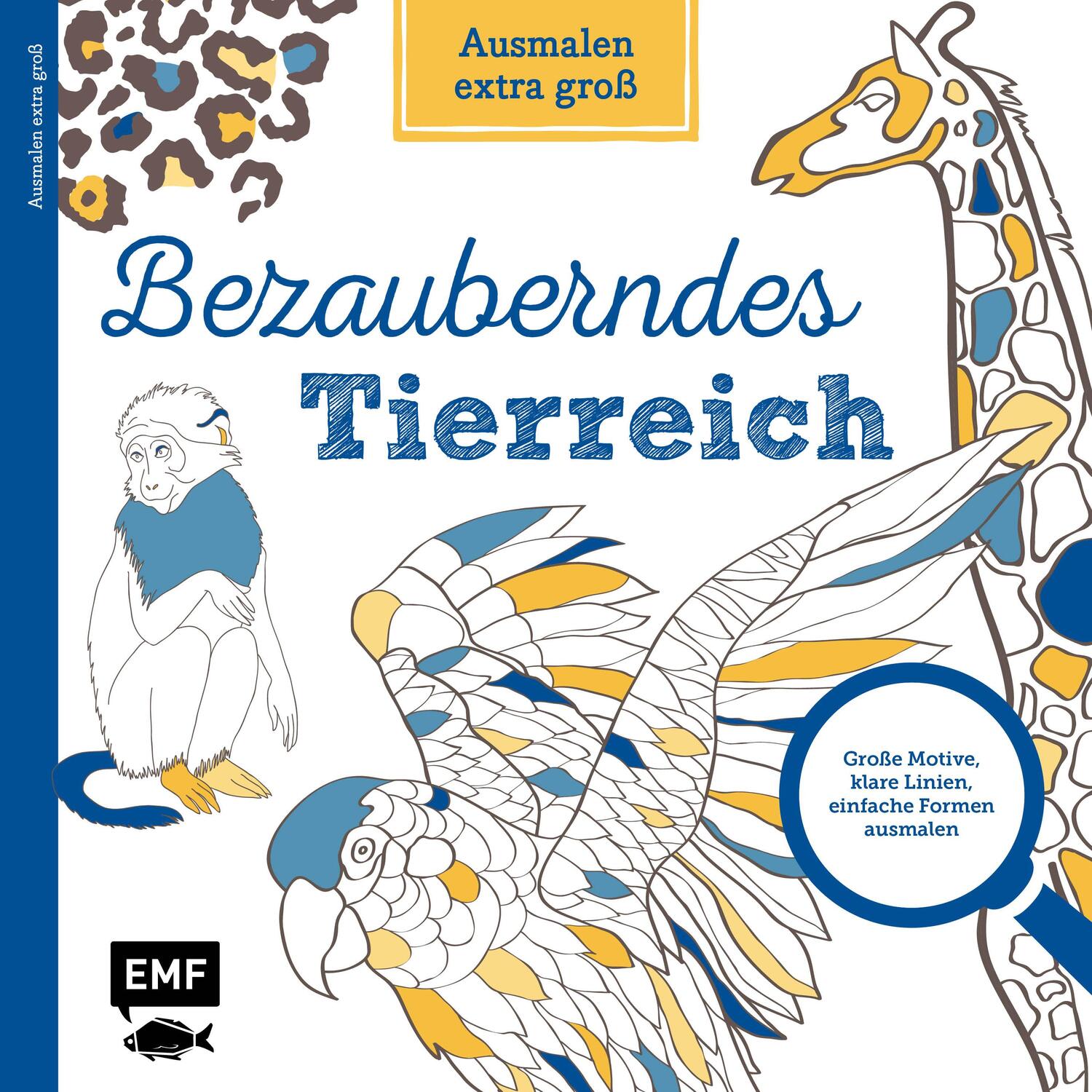 Cover: 9783745900682 | Ausmalen extra groß - Bezauberndes Tierreich | Taschenbuch | 128 S.