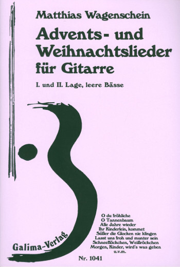 Cover: 9990051121896 | Advents- und Weihnachtslieder für Gitarre (1.+2. Lage, leere Bässe)