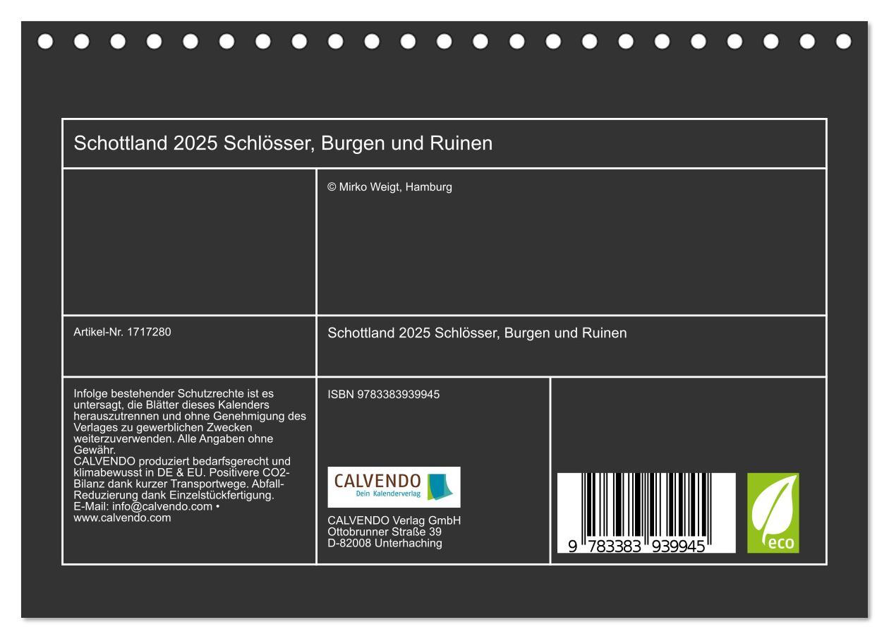 Bild: 9783383939945 | Schottland 2025 Schlösser, Burgen und Ruinen (Tischkalender 2025...