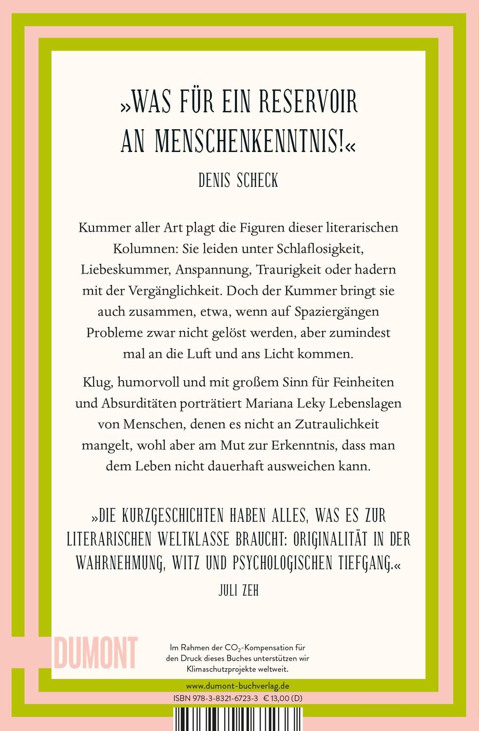 Rückseite: 9783832167233 | Kummer aller Art | Mariana Leky | Taschenbuch | 176 S. | Deutsch