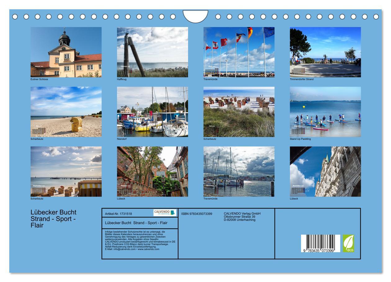 Bild: 9783435073399 | Lübecker Bucht Strand - Sport - Flair (Wandkalender 2025 DIN A4...