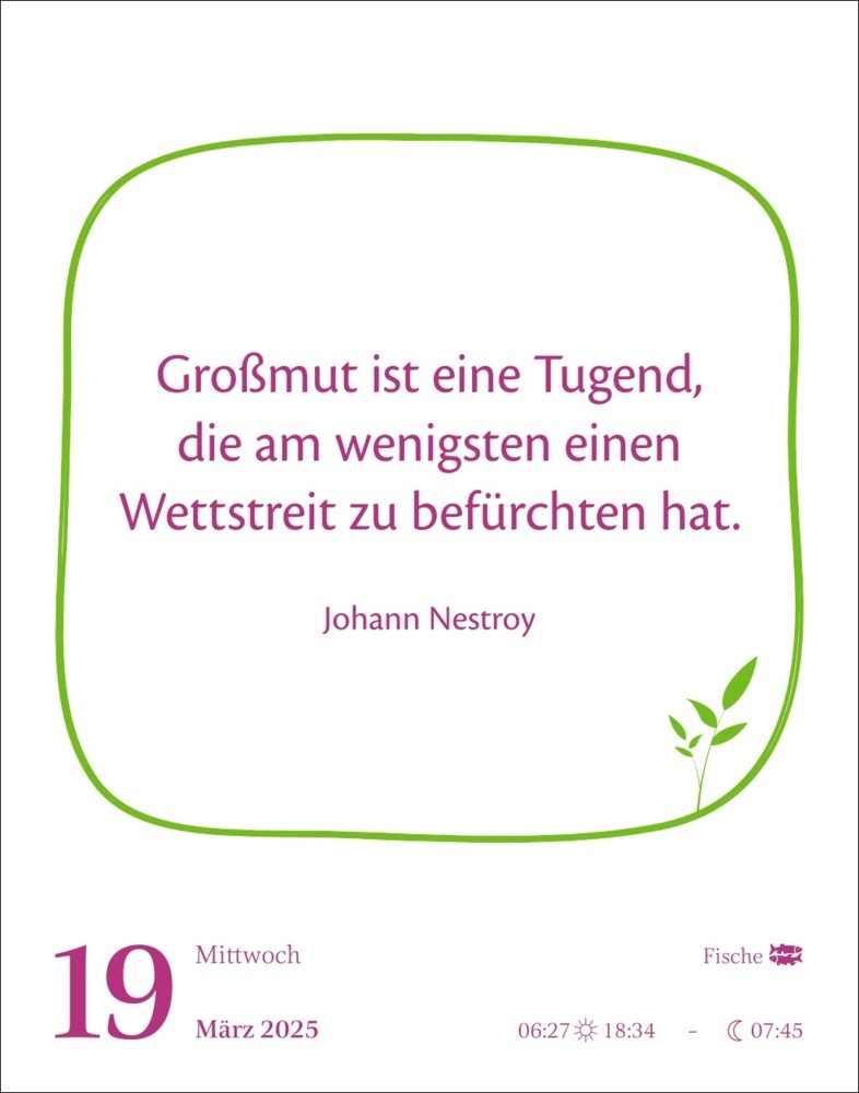 Bild: 9783840034879 | Heute ist dein Tag! Tagesabreißkalender 2025 - 313 positive Zitate...