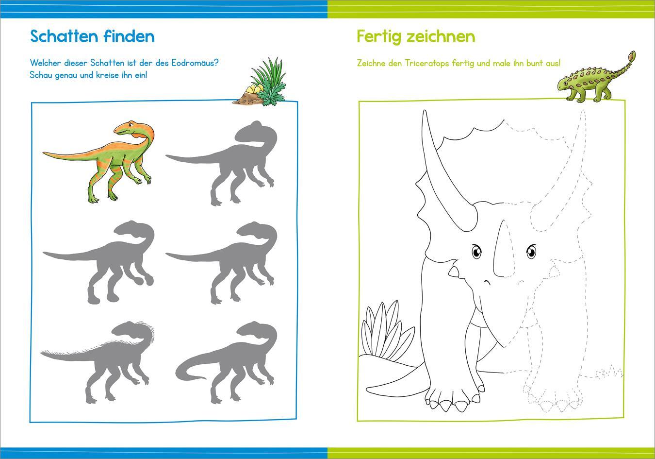 Bild: 9783788645908 | Malen und Rätseln für Kindergartenkinder. Dinosaurier | Broschüre
