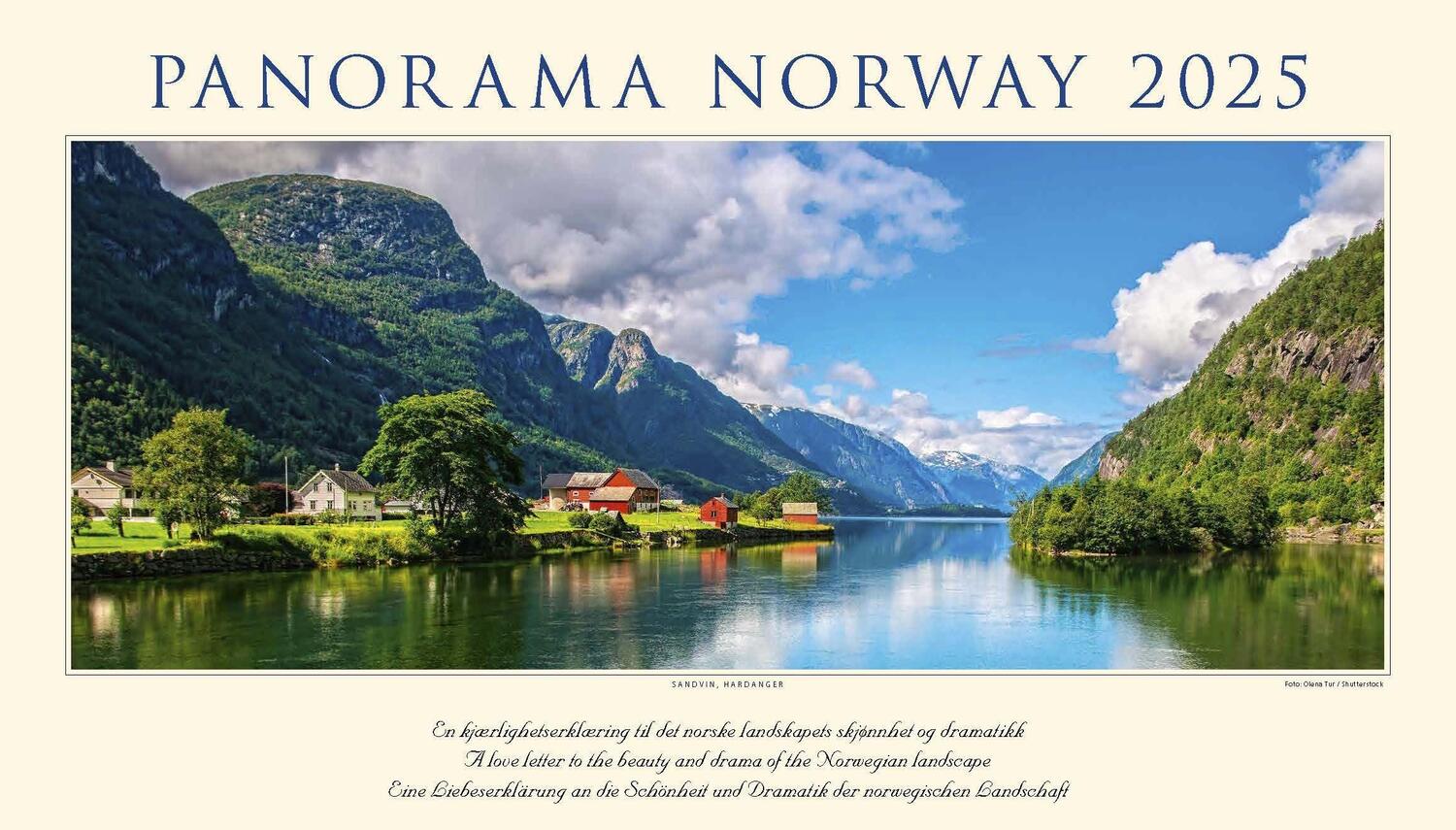 Cover: 9783930232963 | Panorama Norwegen 2025 Wandkalender | Kalenderforlaget | Kalender