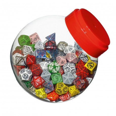 Cover: 5907699491810 | Jar of dice with D4, D6, D8, D10, D12, D20, D100 (150) | Jar of Dice