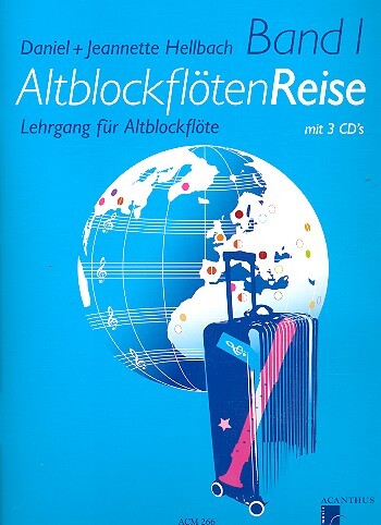 Cover: 9990000901739 | Altblockflötenreise 1 | Lehrgang für Altblockflöte, Mit 3 CDs | 68 S.
