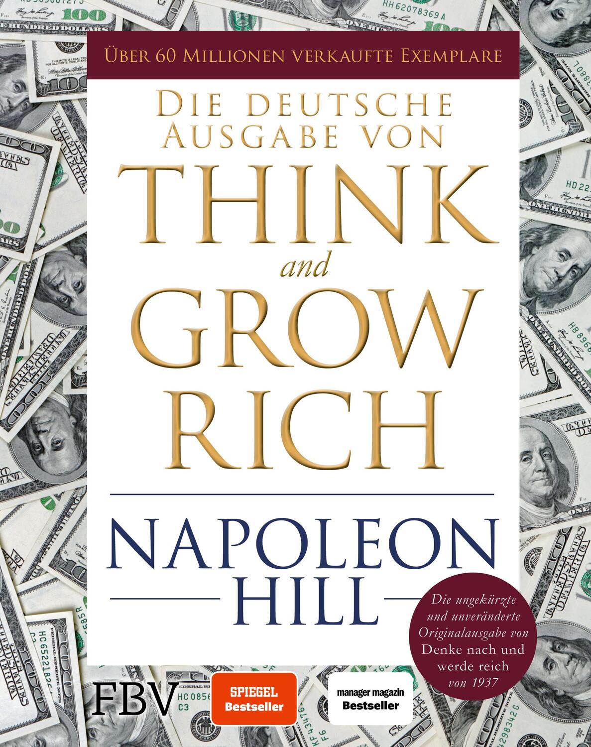 Cover: 9783959725323 | Think and Grow Rich - Deutsche Ausgabe | Napoleon Hill | Buch | 2021