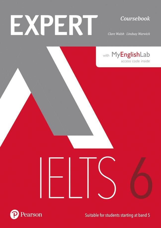 Cover: 9781292134833 | Expert IELTS 6 Coursebook with Online Audio and MyEnglishLab Pin...