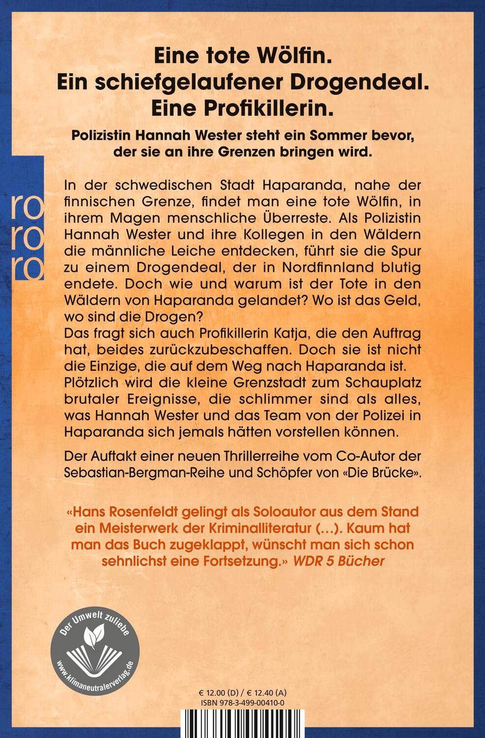 Rückseite: 9783499004100 | Wolfssommer | Hans Rosenfeldt | Taschenbuch | Deutsch | 2021