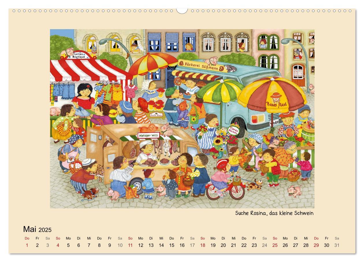 Bild: 9783435834839 | Wimmelbilder (Wandkalender 2025 DIN A2 quer), CALVENDO Monatskalender