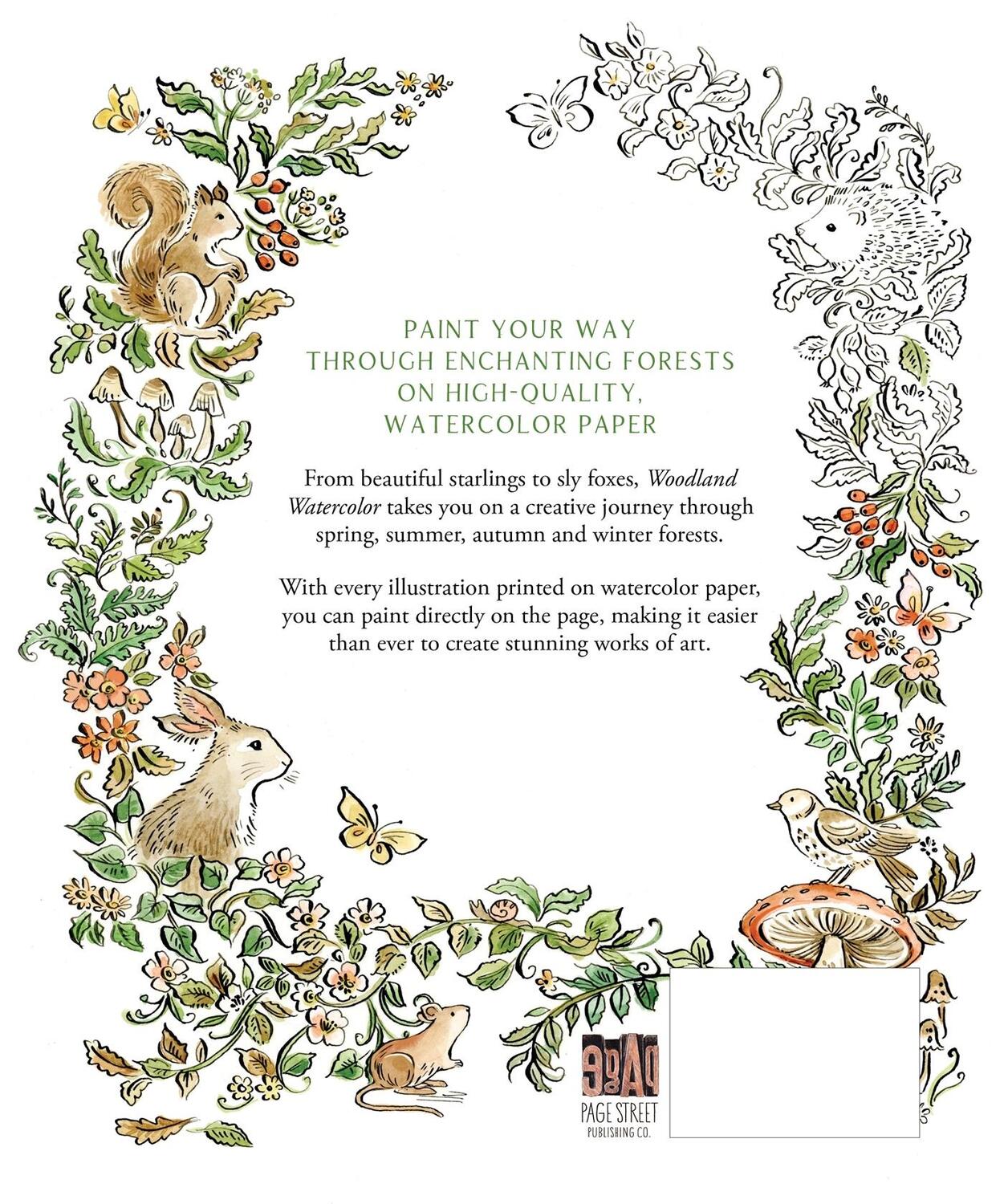 Rückseite: 9781645676119 | Woodland Watercolor | A Coloring Workbook | Clare Therese Gray | Buch