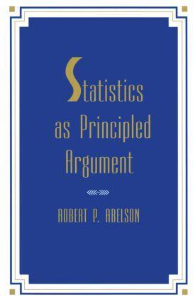 Cover: 9780805805284 | Statistics As Principled Argument | Robert P Abelson | Taschenbuch
