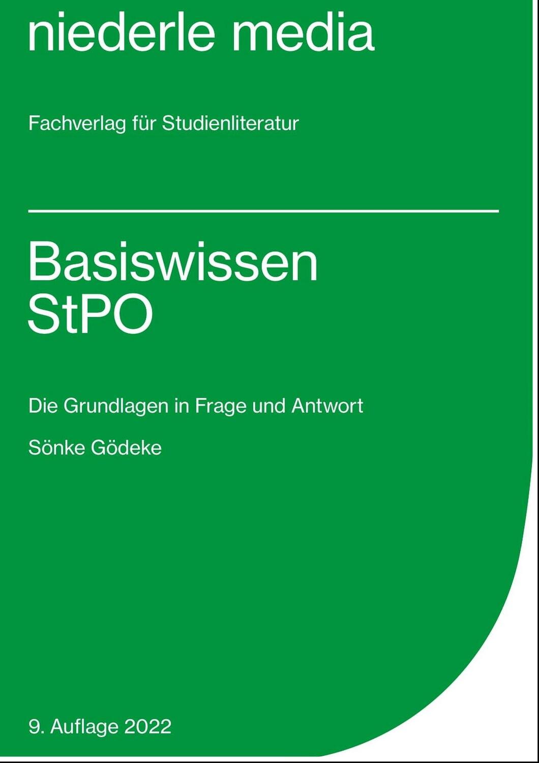Cover: 9783867241373 | Basiswissen StPO | Die Grundlagen in Frage und Antwort | Sönke Gödeke