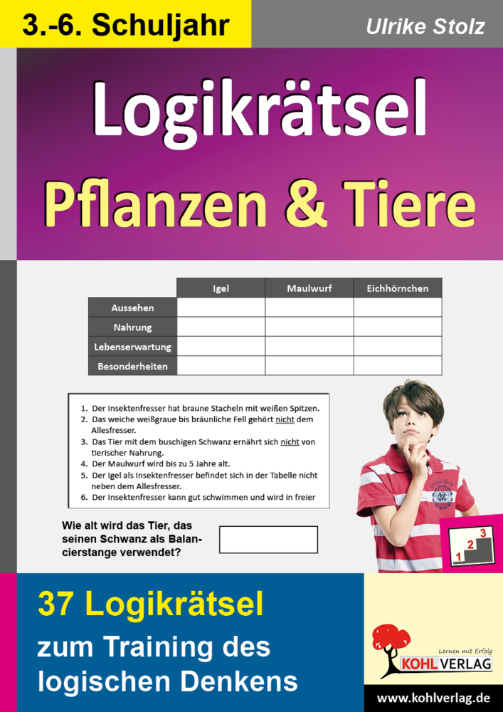 Cover: 9783956865541 | Logikrätsel Pflanzen & Tiere | Ulrike Stolz | Taschenbuch | 2014