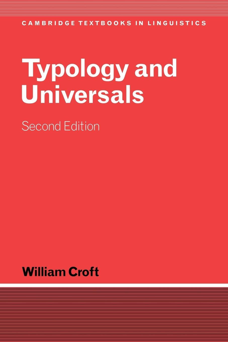 Cover: 9780521004992 | Typology and Universals | William Croft | Taschenbuch | Paperback