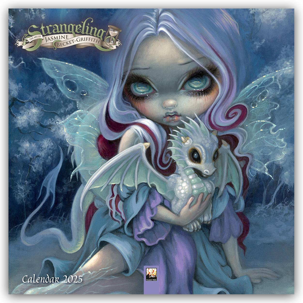 Cover: 9781835620083 | Strangeling by Jasmine Becket-Griffith Wall Calendar 2025 (Art...