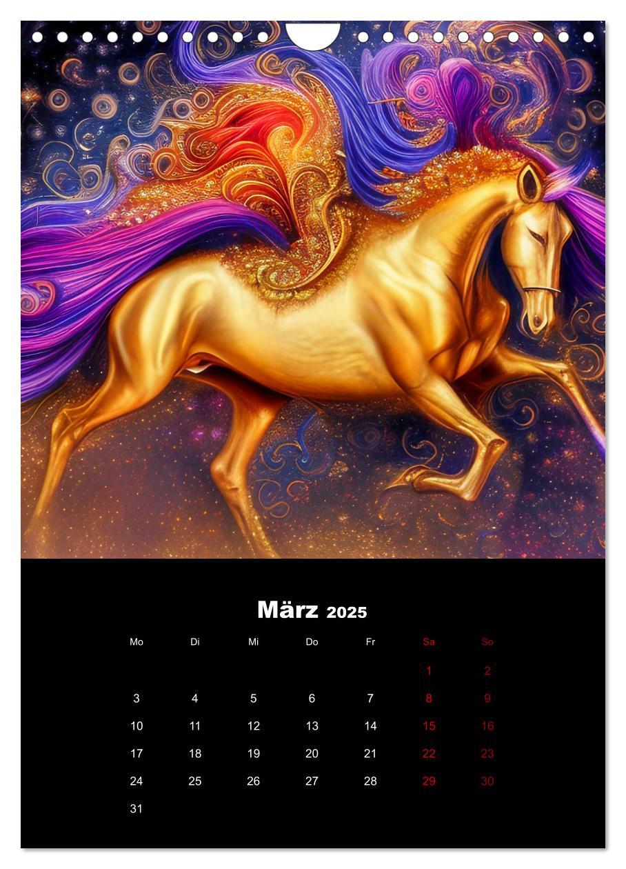 Bild: 9783435888658 | Pferde im goldenen Kleid (Wandkalender 2025 DIN A4 hoch), CALVENDO...