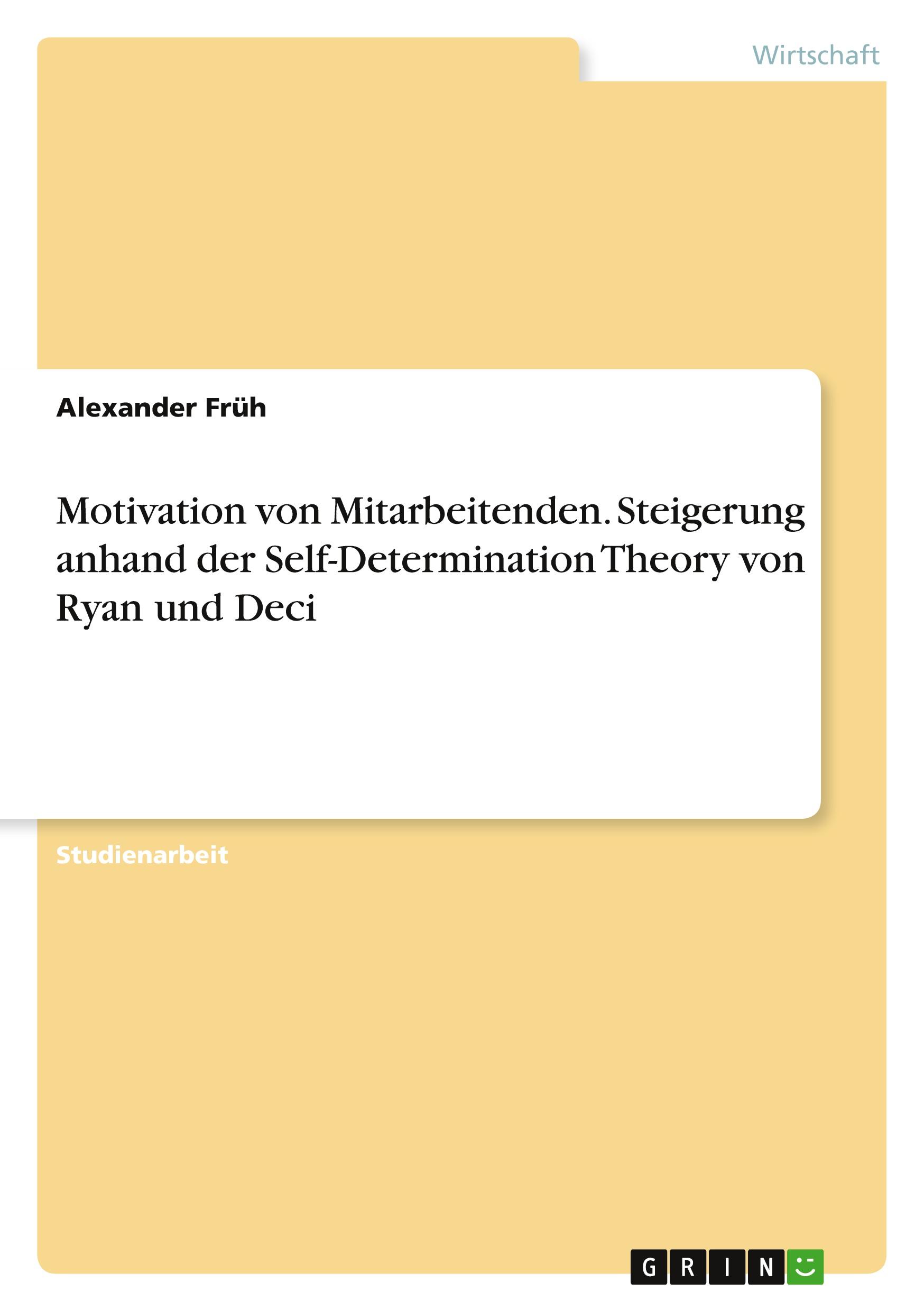 Cover: 9783346860323 | Motivation von Mitarbeitenden. Steigerung anhand der...