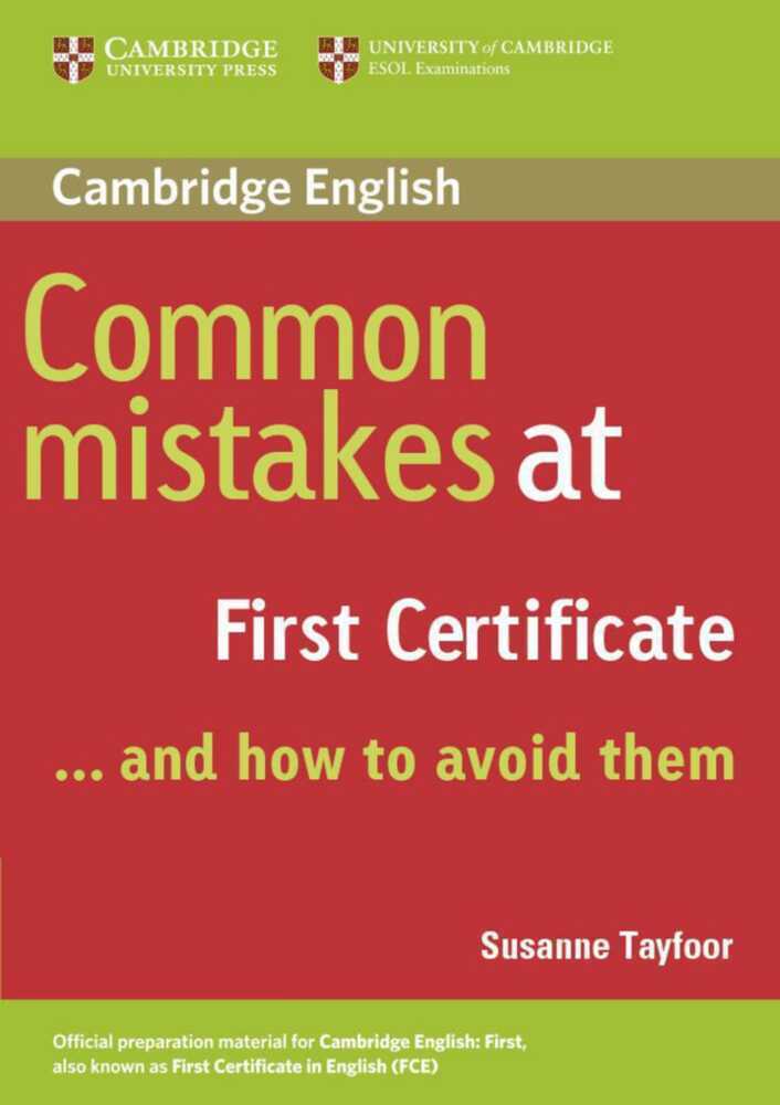 Cover: 9783125335929 | Common Mistakes at First Certificate | . . . and how to avoid them