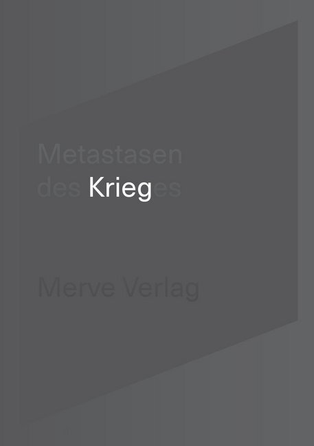 Cover: 9783962730055 | Metastasen des Krieges | Friedrich von Borries (u. a.) | Taschenbuch