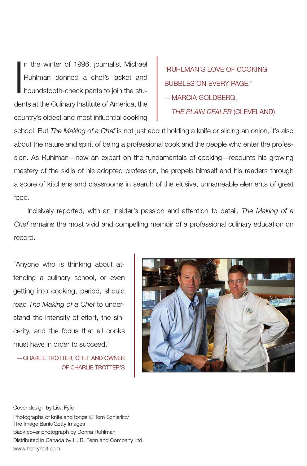 Rückseite: 9780805089394 | The Making of a Chef | Michael Ruhlman | Taschenbuch | Englisch | 2009