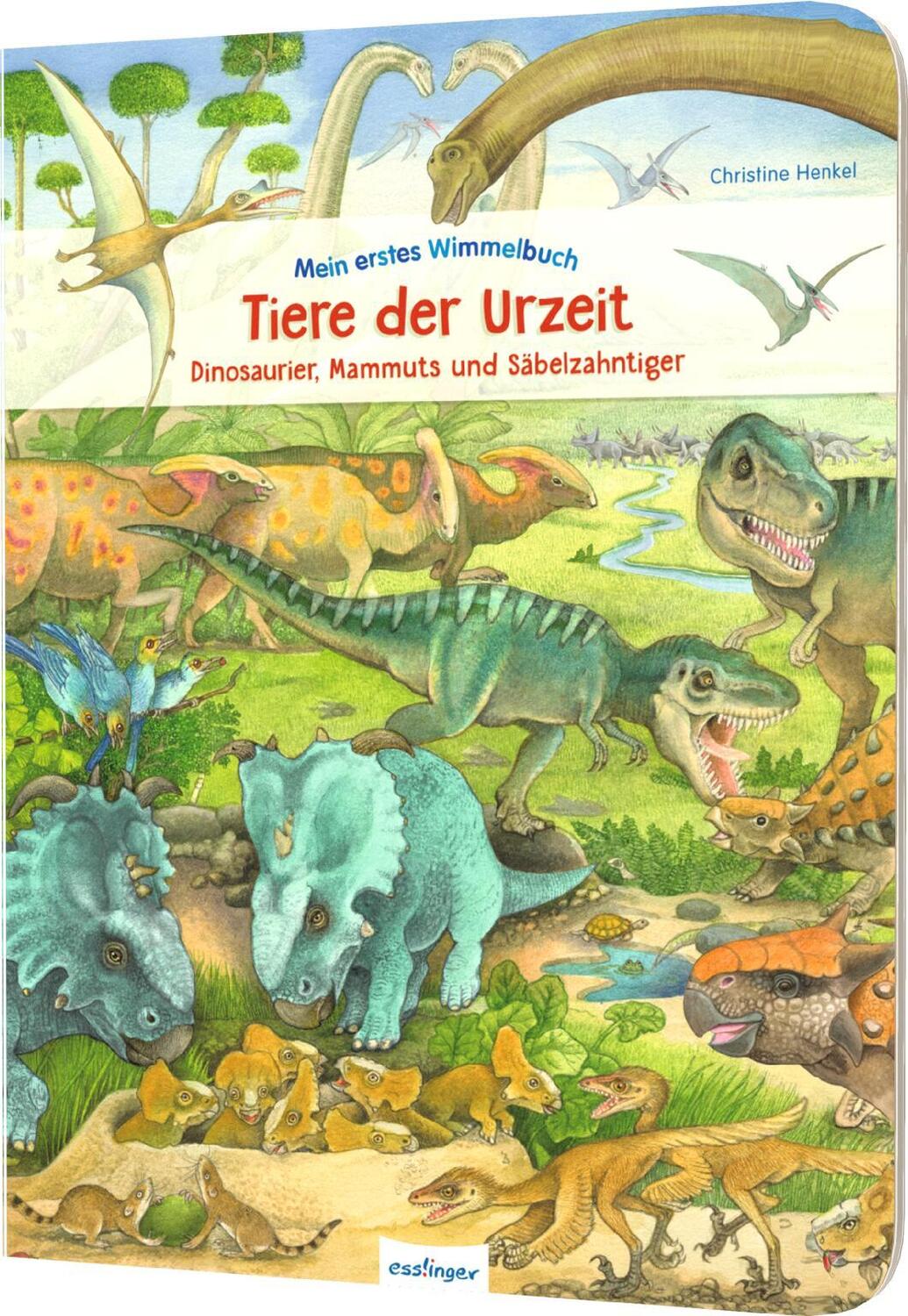 Cover: 9783480238620 | Mein erstes Wimmelbuch: Tiere der Urzeit | Christine Henkel | Buch