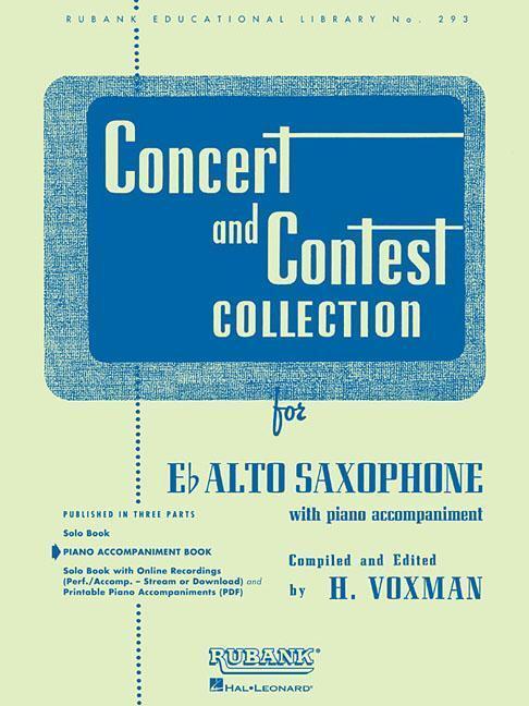 Cover: 9781423445500 | Concert and Contest Collection for Eb Alto Saxophone: Piano...