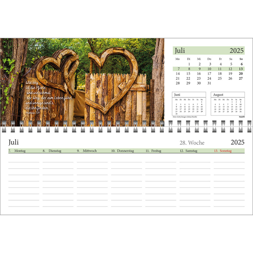 Bild: 9783754825457 | In deine Hand leg ich den Tag 2025 | Wochen-Tischkalender | Kalender