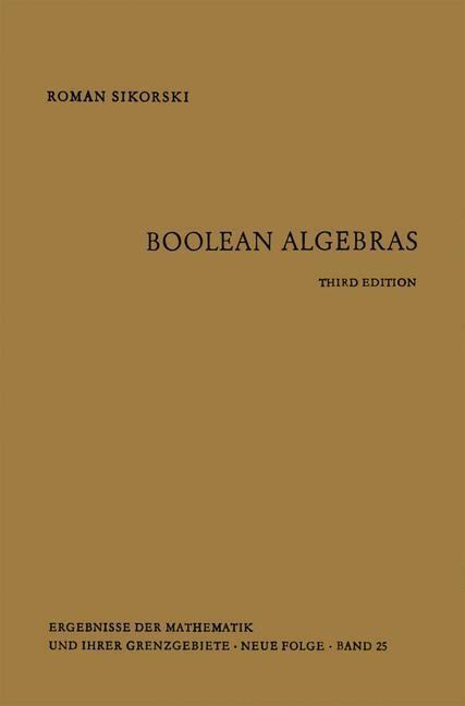 Cover: 9783642858222 | Boolean Algebras | Roman Sikorski | Taschenbuch | Paperback | Englisch