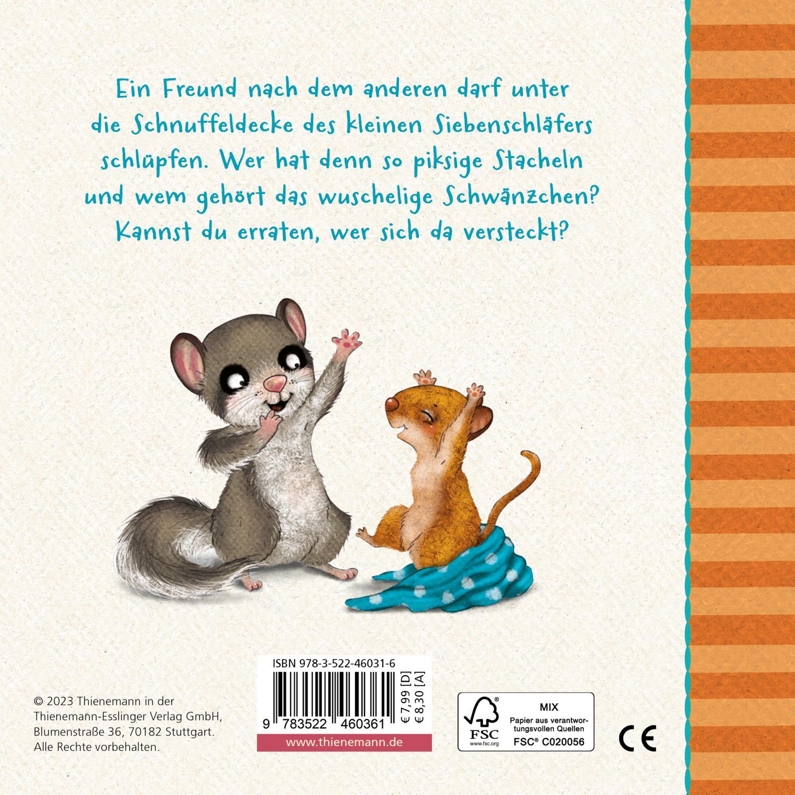 Rückseite: 9783522460316 | Der kleine Siebenschläfer: Wer hat sich da versteckt? | Buch | 16 S.