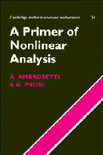 Cover: 9780521485739 | A Primer of Nonlinear Analysis | Antonio Ambrosetti (u. a.) | Buch