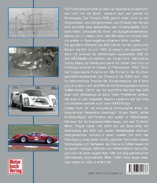 Rückseite: 9783613029613 | Porsche 906 | Jürgen Barth (u. a.) | Buch | Deutsch | 2008