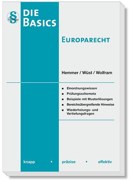 Cover: 9783968380650 | Basics Europarecht | Karl-Edmund Hemmer (u. a.) | Taschenbuch | 2022