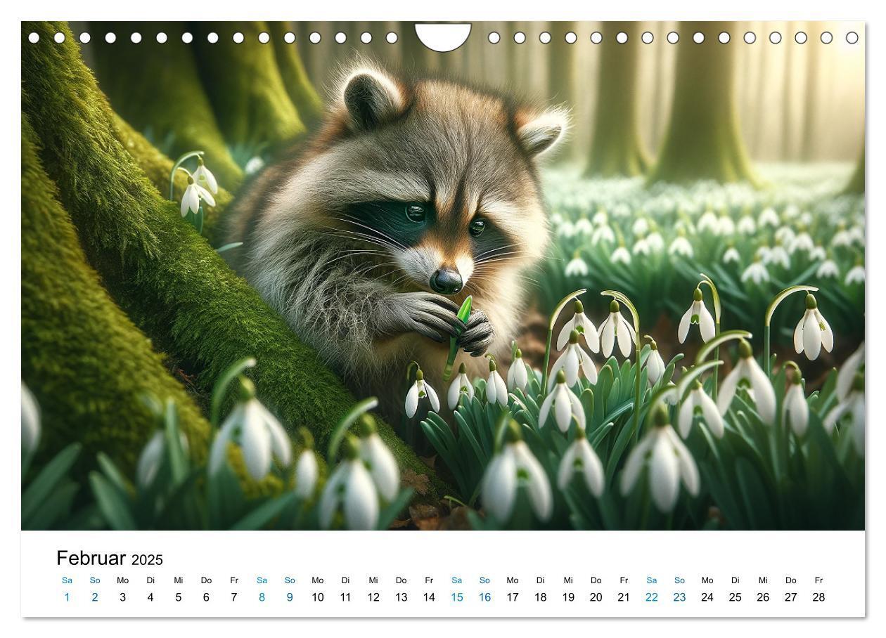 Bild: 9783383775345 | Lustige Waschbären (Wandkalender 2025 DIN A4 quer), CALVENDO...