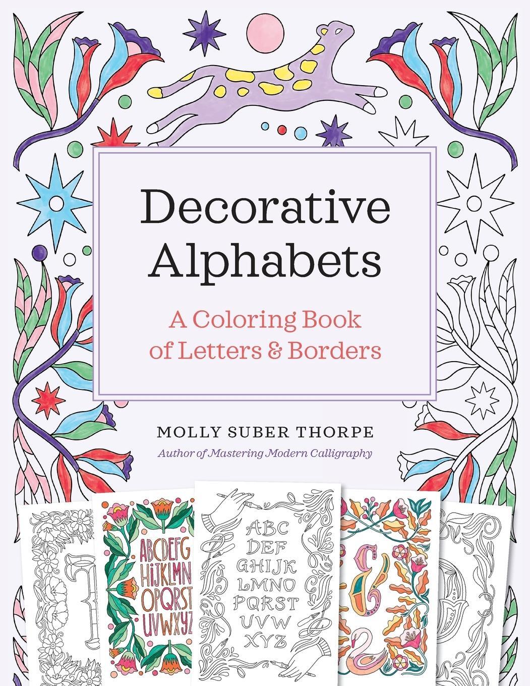 Cover: 9780578845579 | Decorative Alphabets | A Coloring Book of Letters and Borders | Thorpe
