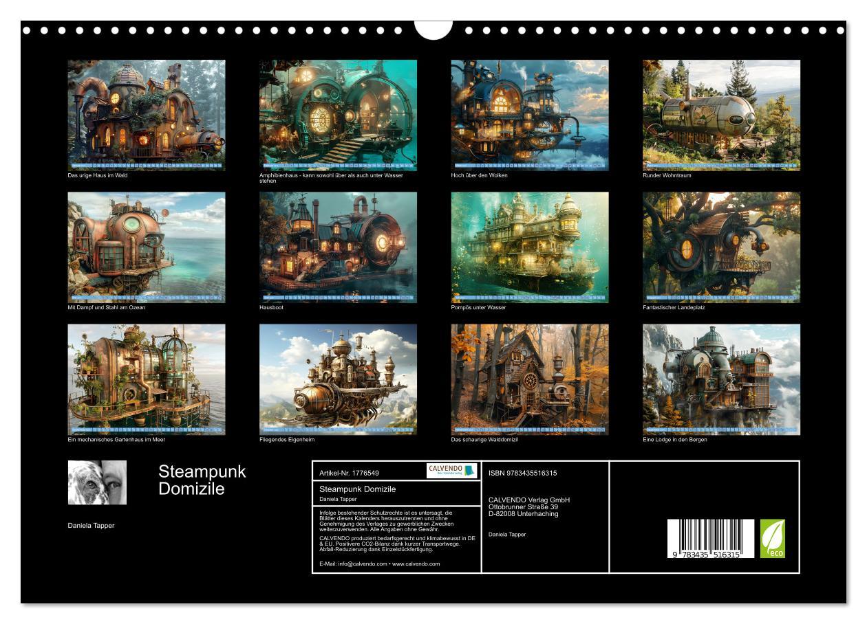 Bild: 9783435516315 | Steampunk Domizile (Wandkalender 2025 DIN A3 quer), CALVENDO...