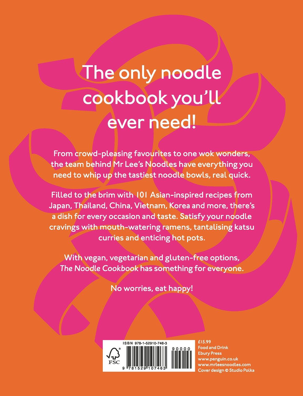 Rückseite: 9781529107463 | The Noodle Cookbook | Damien Lee | Taschenbuch | Englisch | 2021