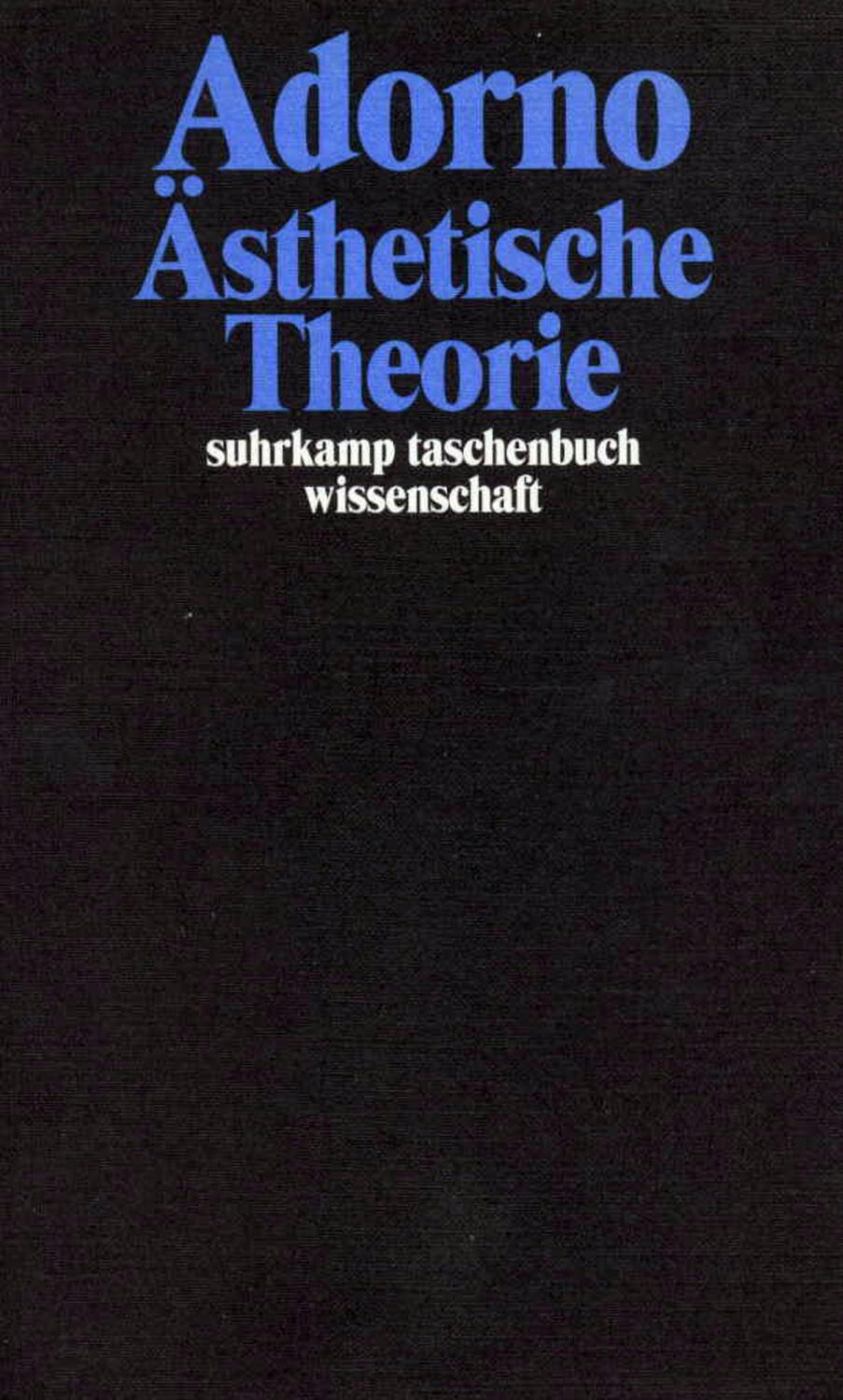 Cover: 9783518293072 | Ästhetische Theorie | Gesammelte Schriften in 20 Bänden, Band 7 | Buch