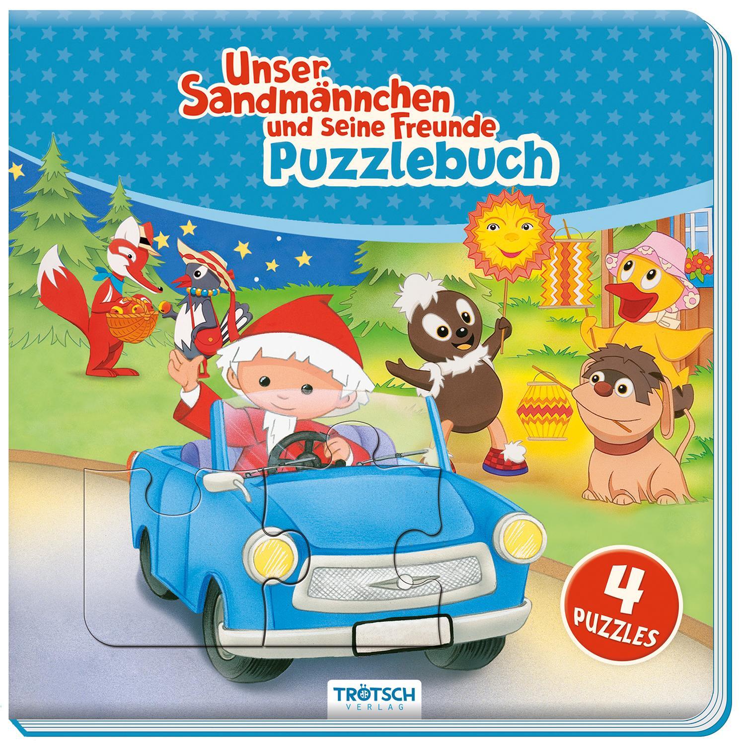 Cover: 9783965521612 | Trötsch Unser Sandmännchen Puzzlebuch mit 4 Puzzle Sandmann | KG
