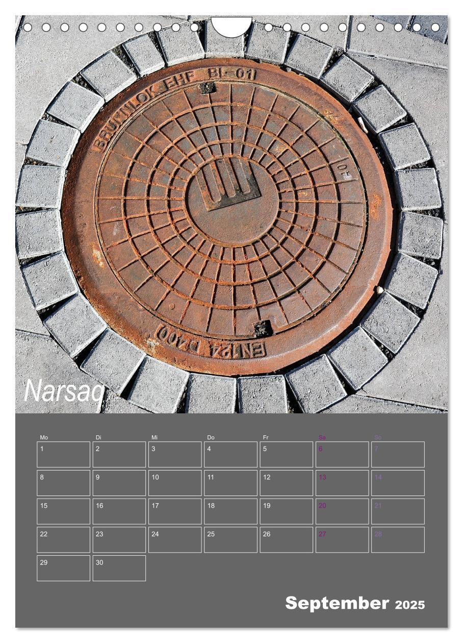 Bild: 9783435974993 | Faszination Kanaldeckel (Wandkalender 2025 DIN A4 hoch), CALVENDO...