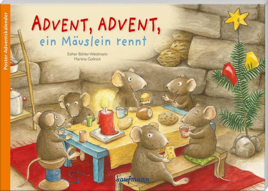 Cover: 9783780608567 | Advent, Advent, ein Mäuslein rennt | Poster-Adventskalender | Deutsch