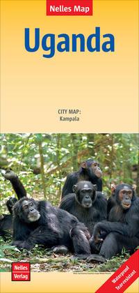 Cover: 9783865745101 | Nelles Map Uganda 1:700 000 | City Map: Kampala | (Land-)Karte | 2016