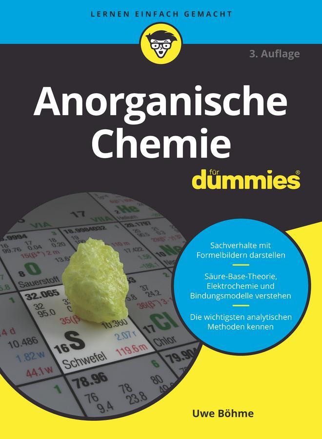 Cover: 9783527716210 | Anorganische Chemie für Dummies | Uwe Böhme | Taschenbuch | 348 S.