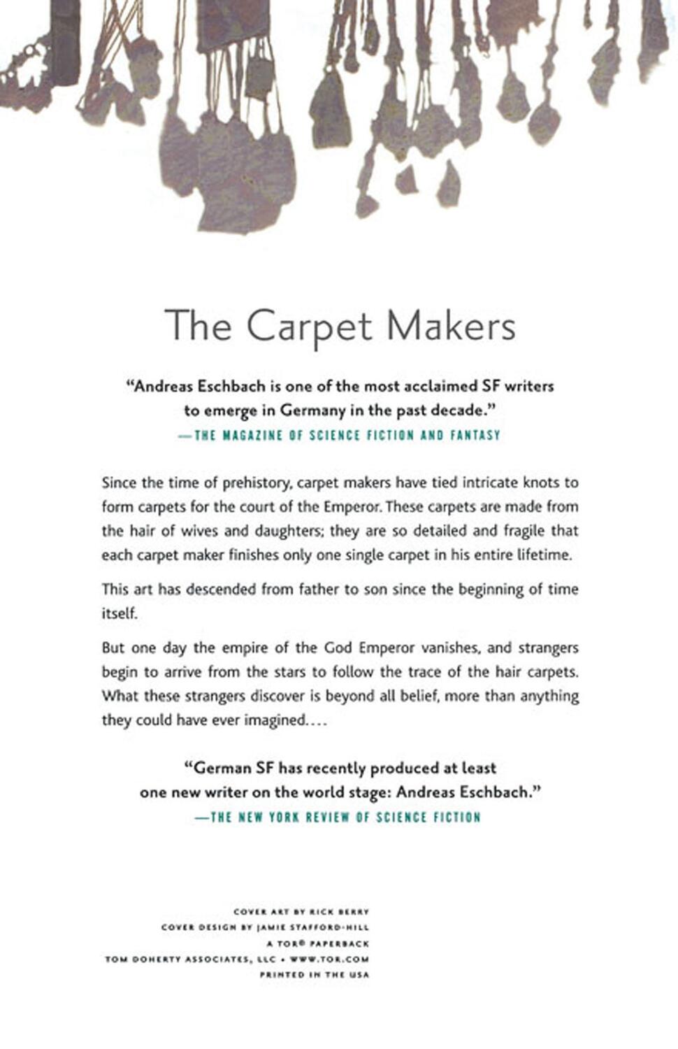 Rückseite: 9780765314901 | The Carpet Makers | Andreas Eschbach | Taschenbuch | Paperback | 2006